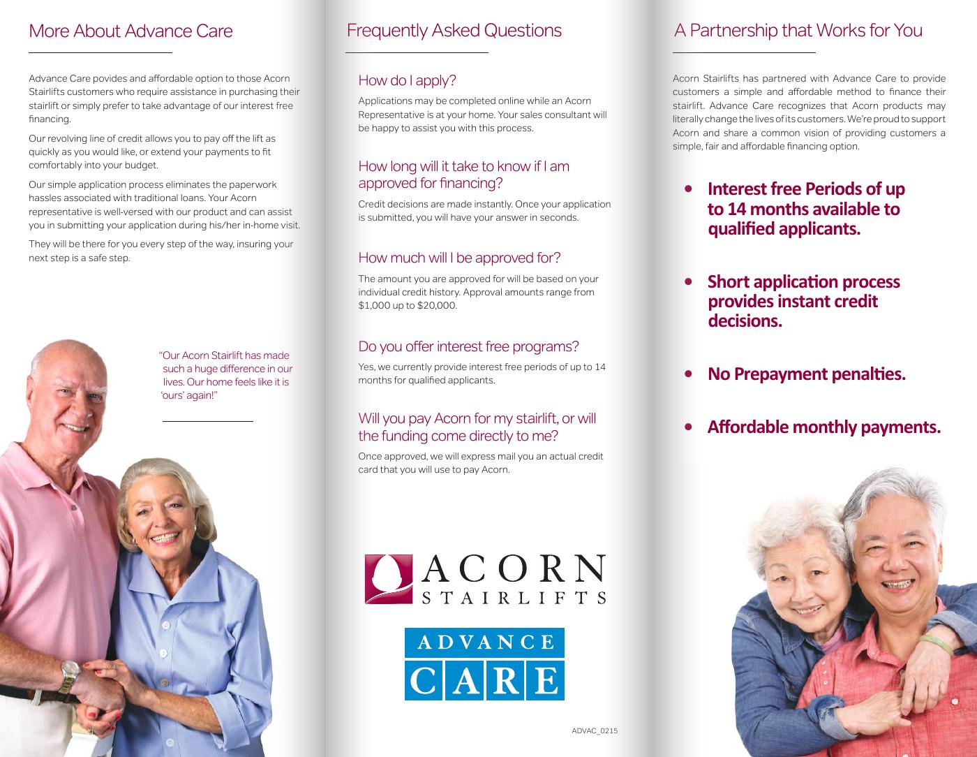 Acorn Advanced Care Tri Fold Brochure | PDF to Flipbook