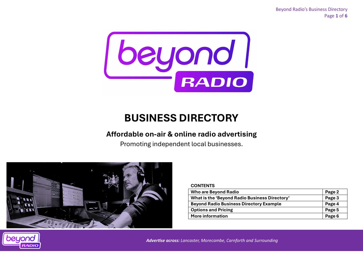 Beyond Radio Business Directory | PDF to Flipbook