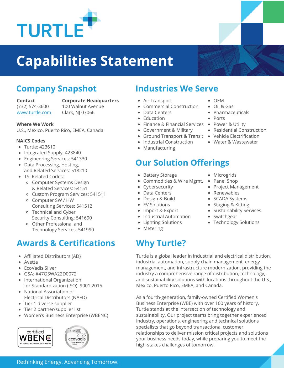 Capabilities Statement