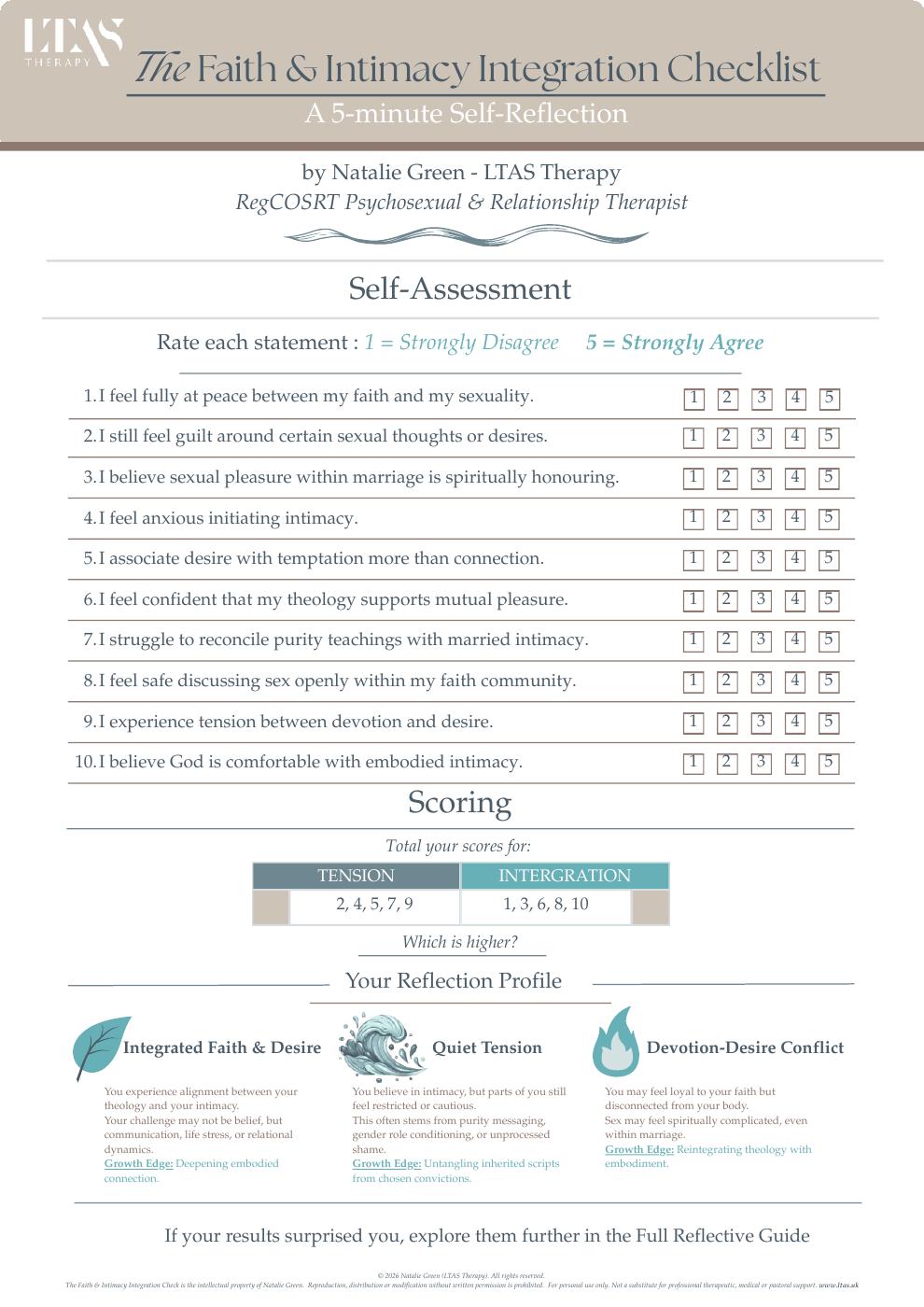 Faith & Intimacy Integration Checklist | PDF to Flipbook