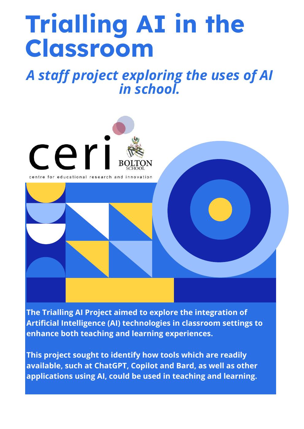 Trialling AI in the Classroom