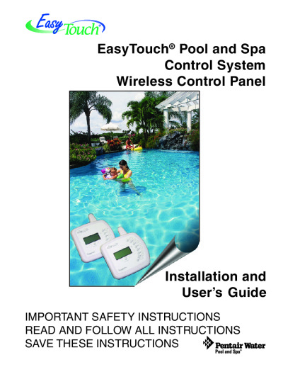 EasyTouch Pool and Spa Control System Wireless Control Panel ...