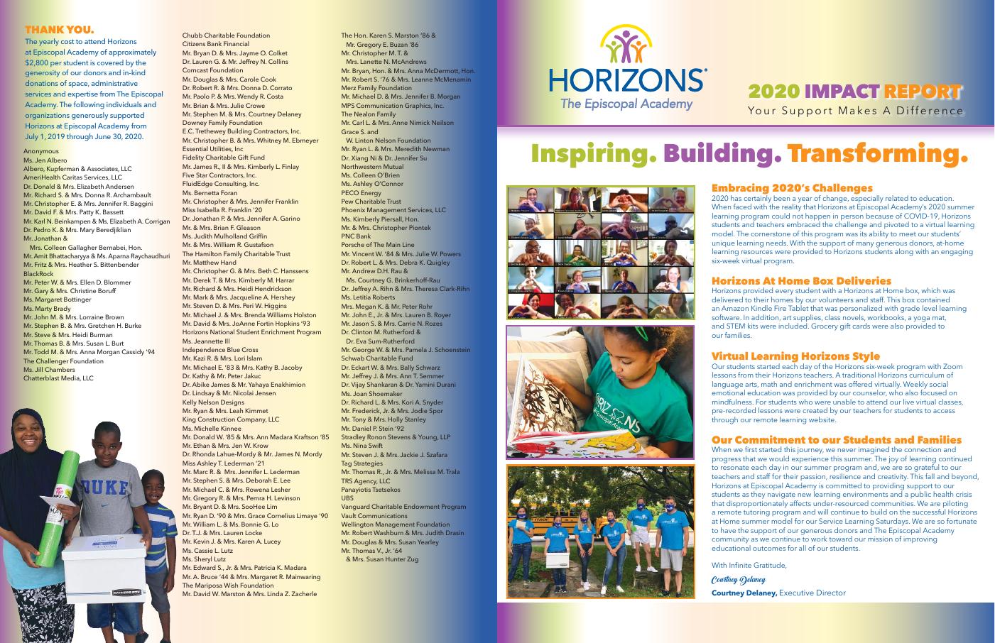 Horizons 2020 Summer Impact Report | PDF to Flipbook