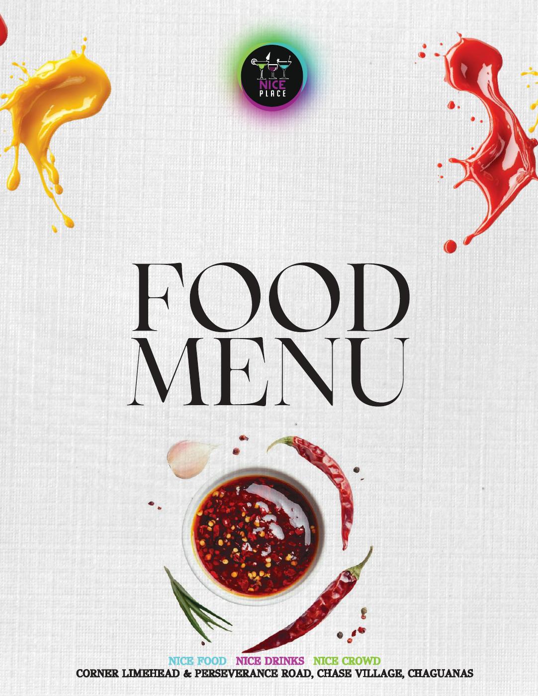 Nice Place Food Menu | PDF to Flipbook