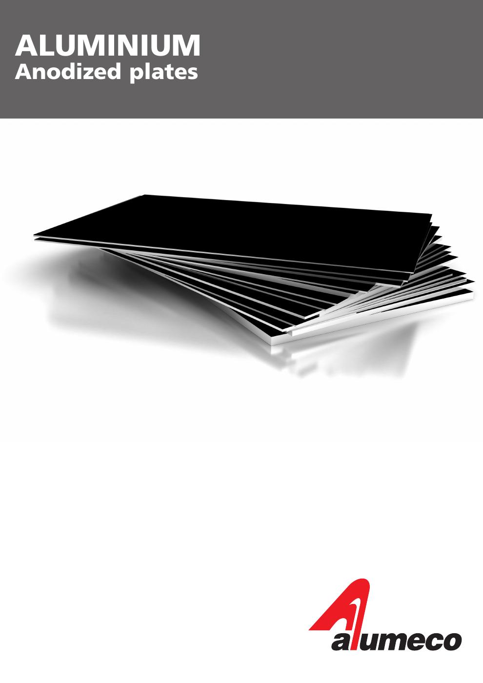 Aluminium anodized plates