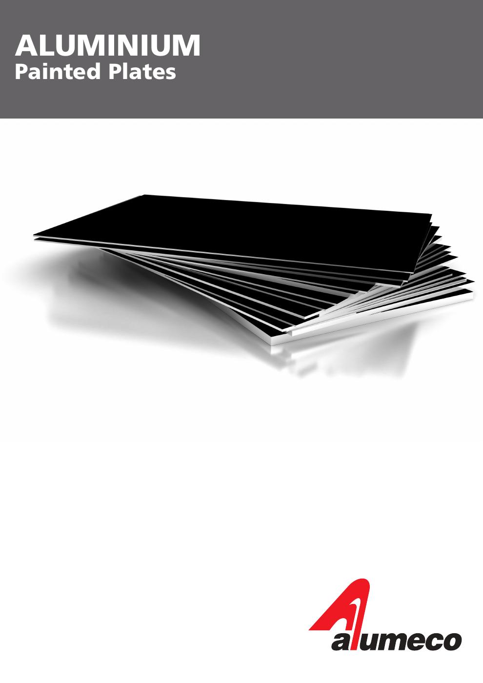 Aluminium painted plates